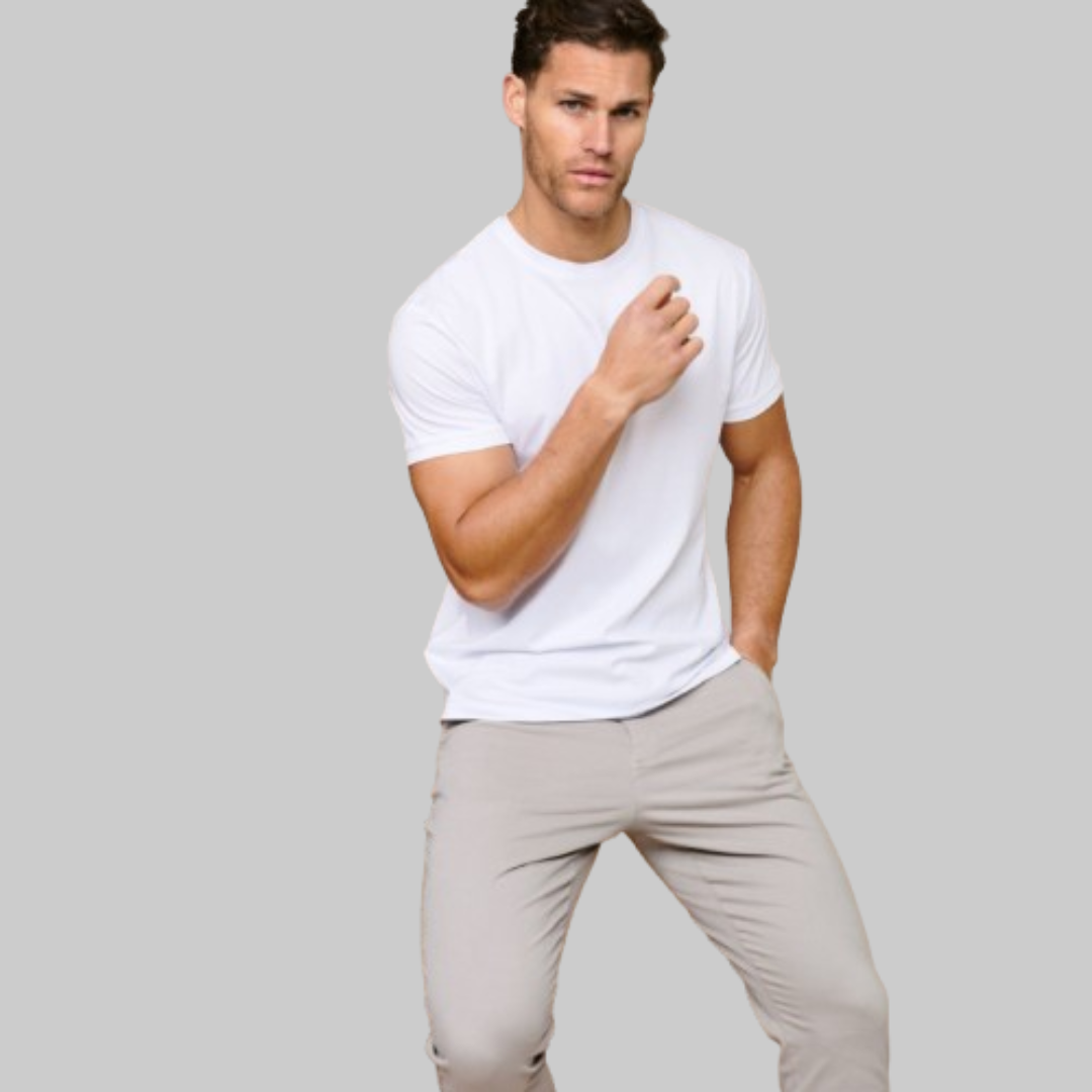 Men's Tight Crew-Neck T-Shirt | White