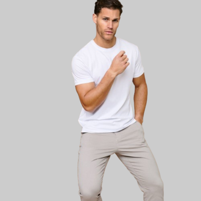 Men's Tight Crew-Neck T-Shirt | White