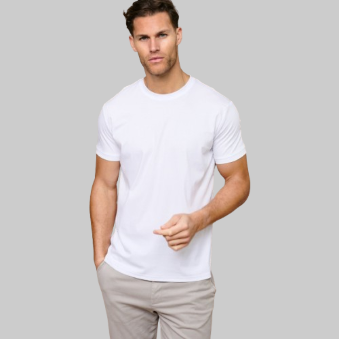 Men's Tight Crew-Neck T-Shirt | White
