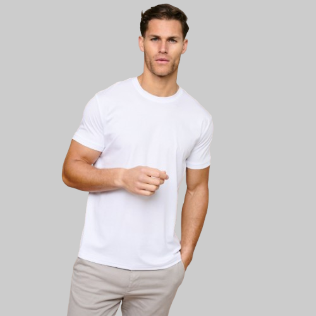 Men's Tight Crew-Neck T-Shirt | White