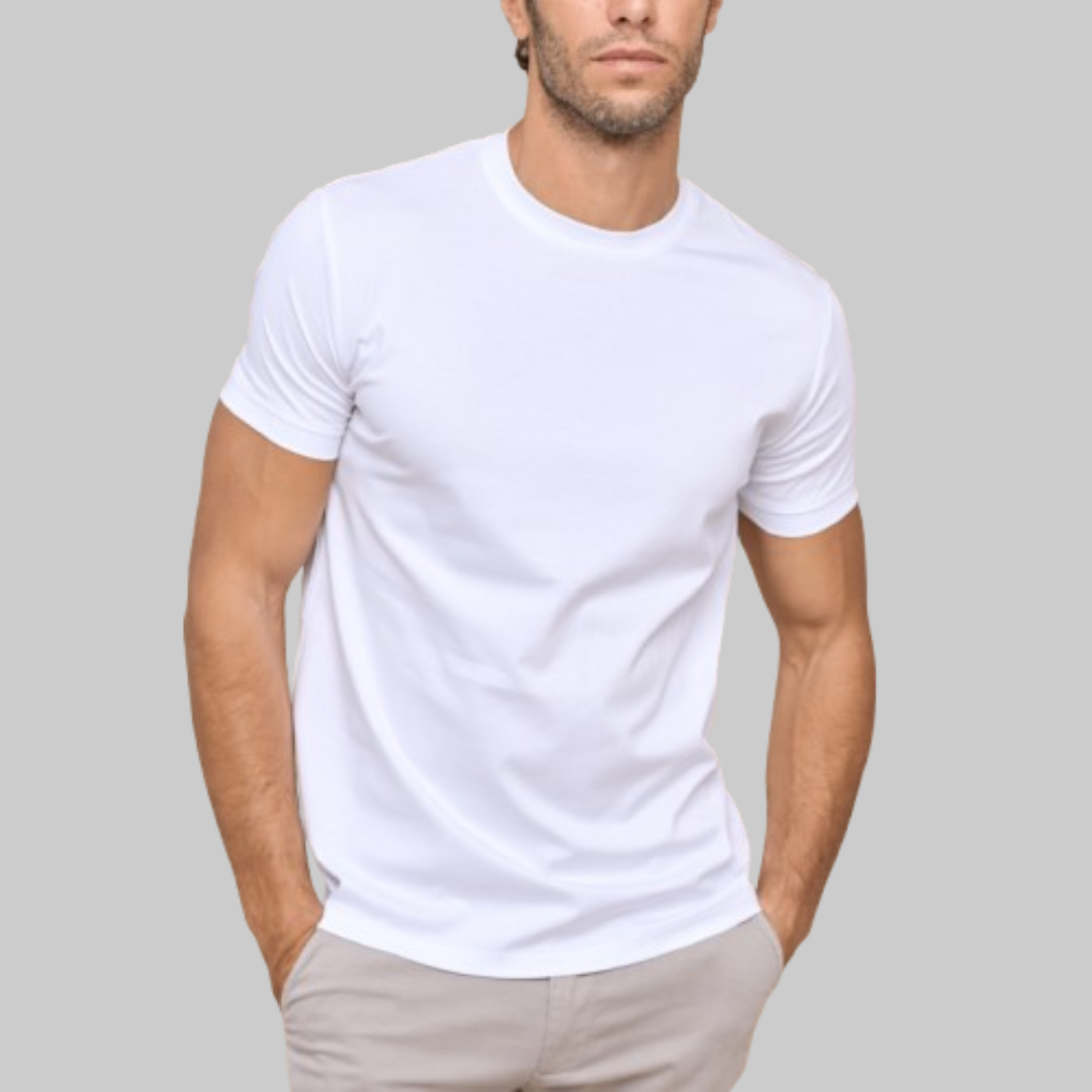 Men's Tight Crew-Neck T-Shirt | White