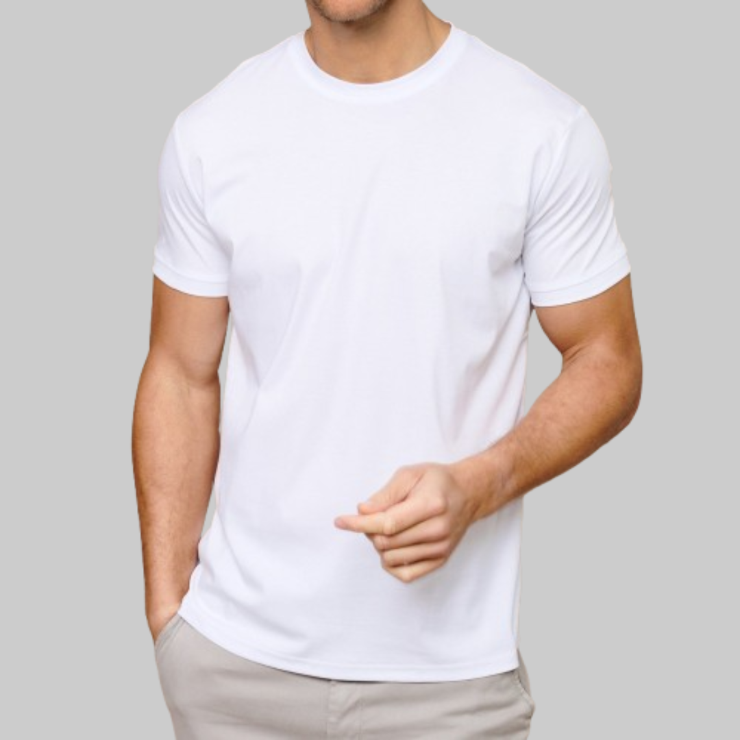 Men's Tight Crew-Neck T-Shirt | White