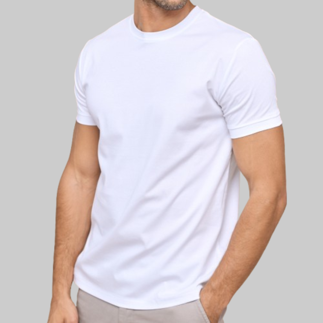 Men's Tight Crew-Neck T-Shirt | White