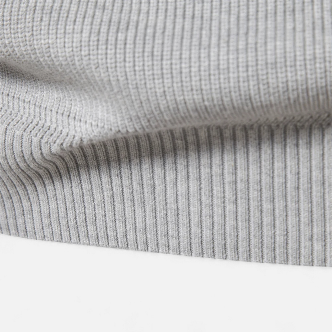 Men's Pullover High-Collar Sweater | Half Zipper