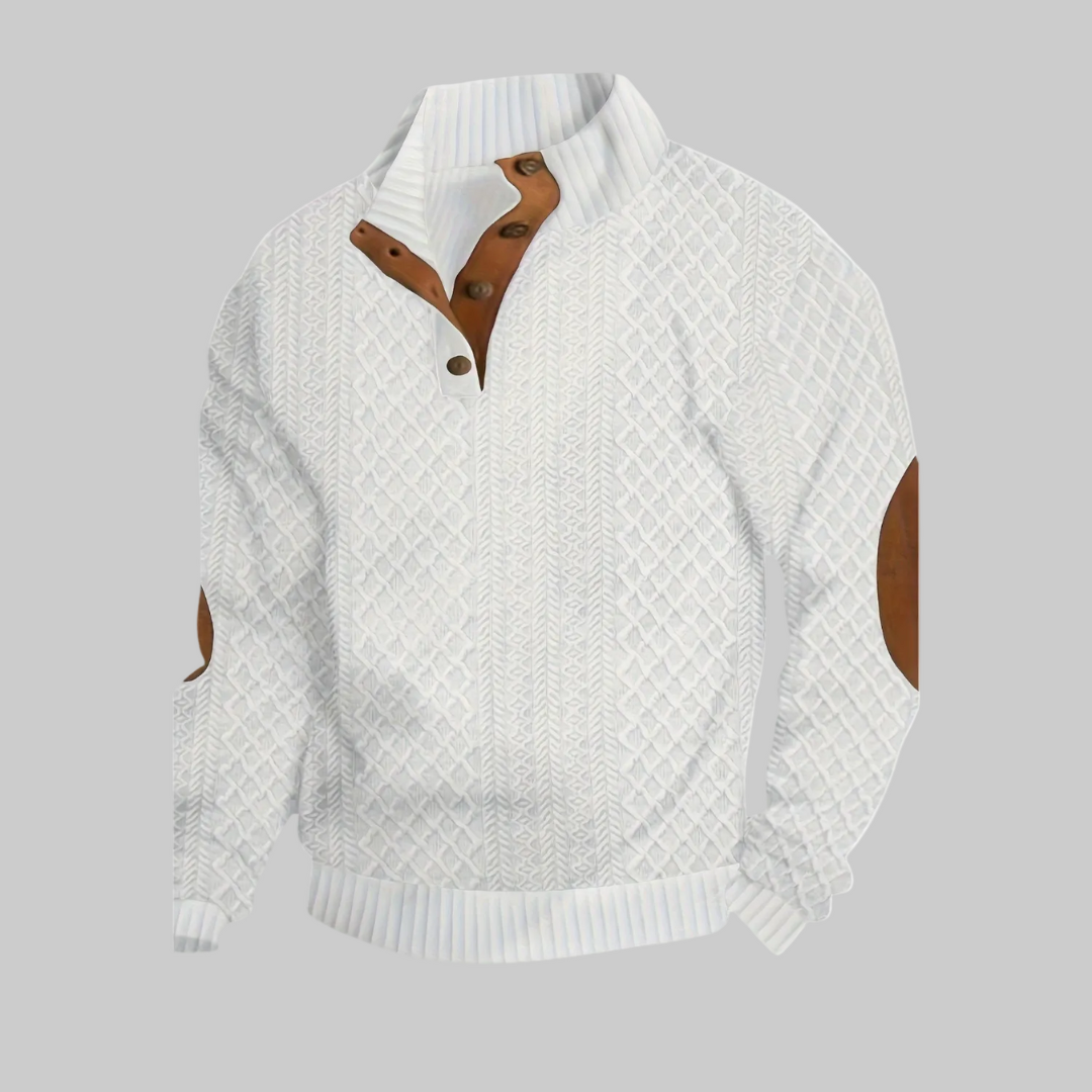 Men's High-Neck Sweater | Textured