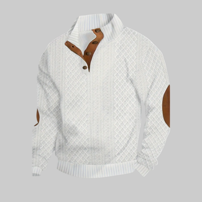 Men's High-Neck Sweater | Textured