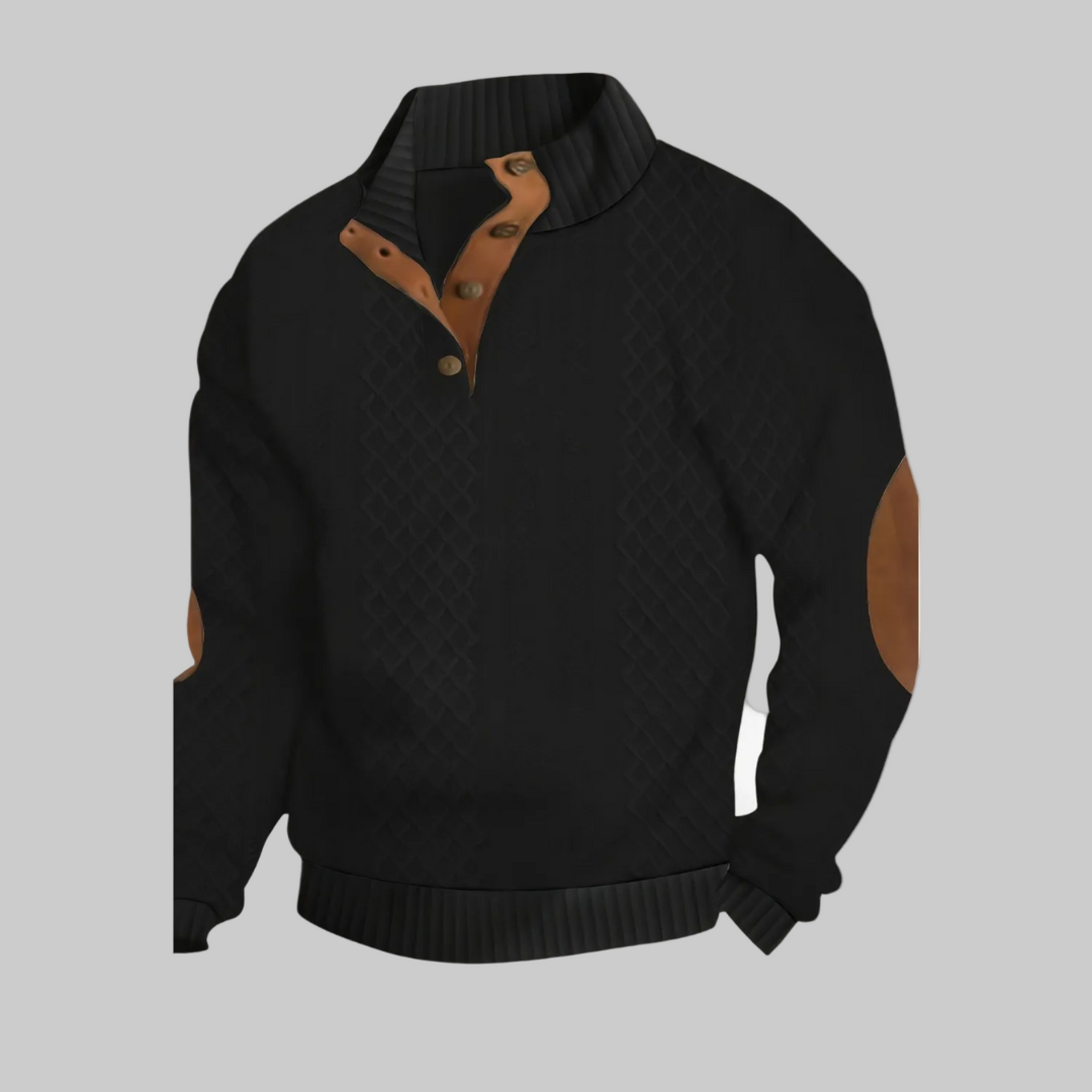 Men's High-Neck Sweater | Textured