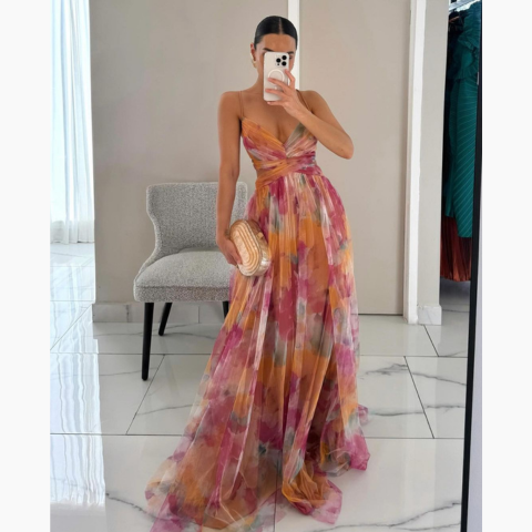 Women’s Floral Summer Maxi Dress | Elegant