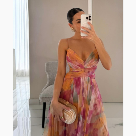 Women’s Floral Summer Maxi Dress | Elegant