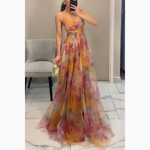 Women’s Floral Summer Maxi Dress | Elegant