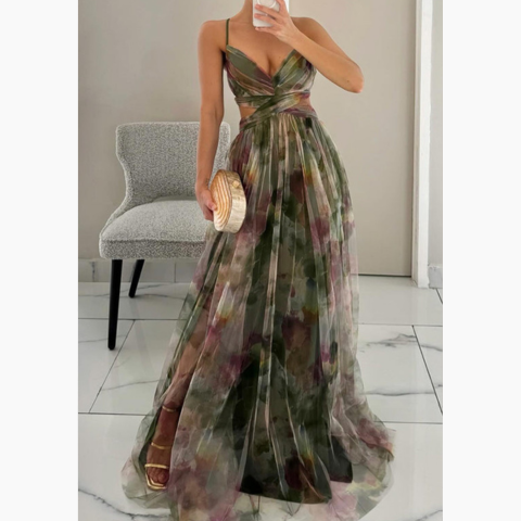 Women’s Floral Summer Maxi Dress | Elegant