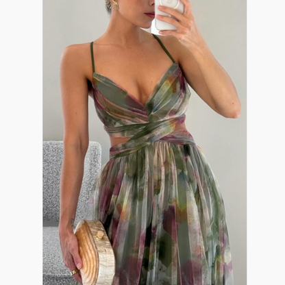 Women’s Floral Summer Maxi Dress | Elegant