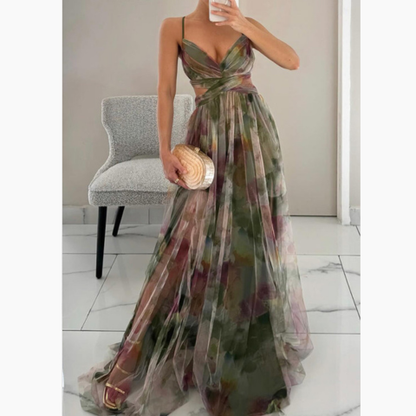 Women’s Floral Summer Maxi Dress | Elegant