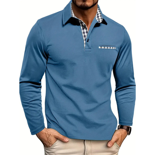 Men’s Casual Polo Shirt | Long Sleeve