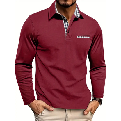 Men’s Casual Polo Shirt | Long Sleeve