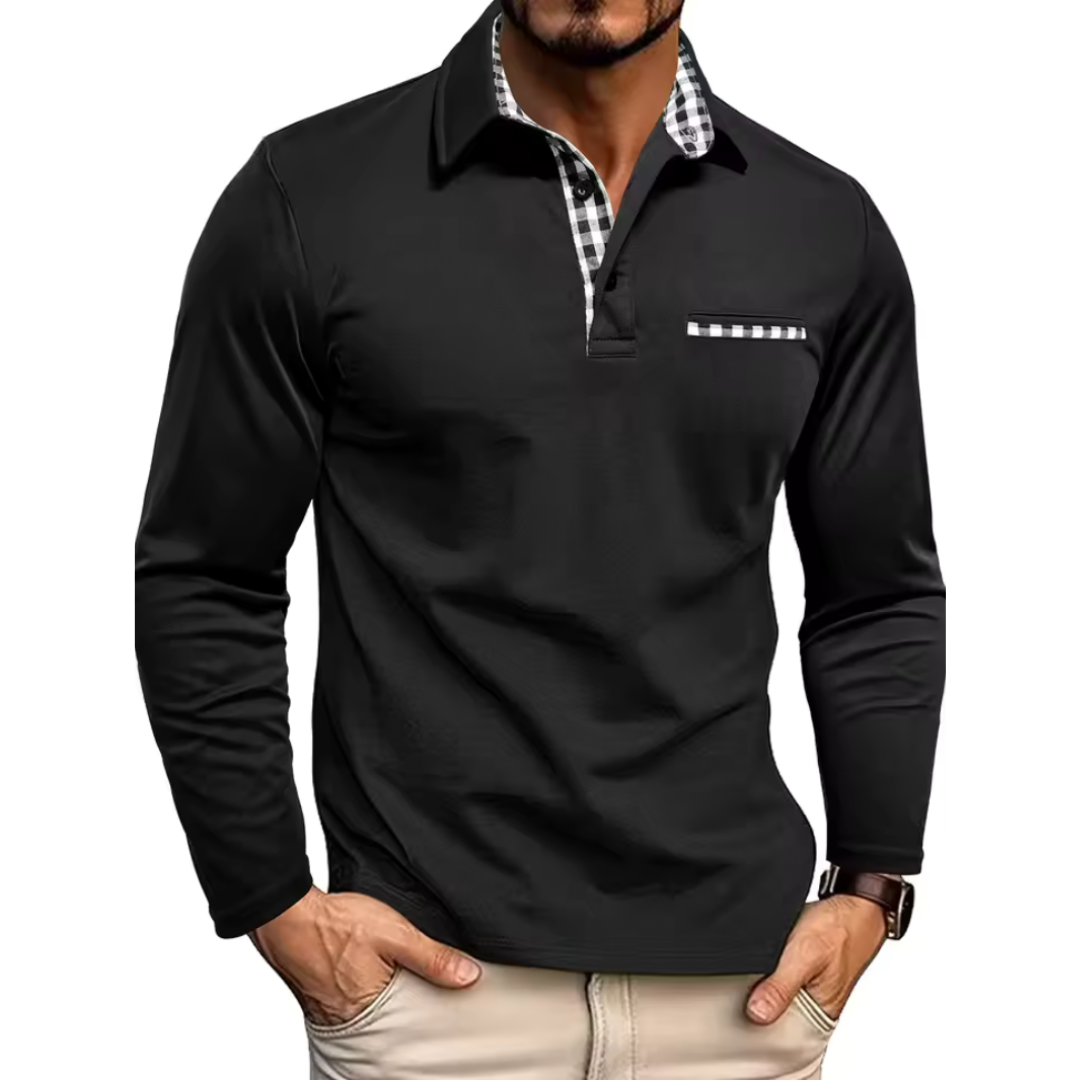 Men’s Casual Polo Shirt | Long Sleeve