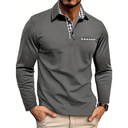 Men’s Casual Polo Shirt | Long Sleeve
