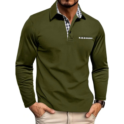 Men’s Casual Polo Shirt | Long Sleeve