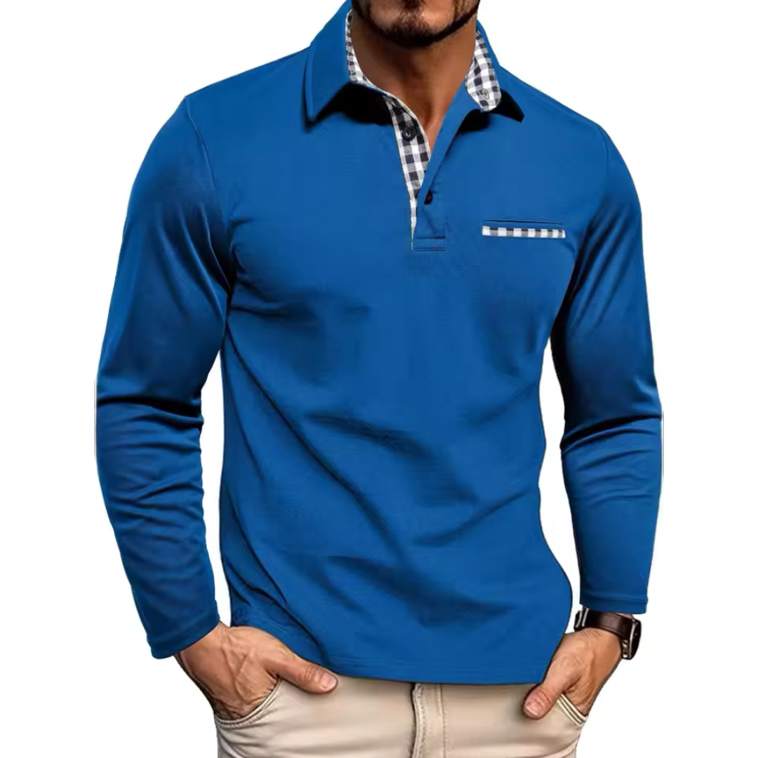 Men’s Casual Polo Shirt | Long Sleeve