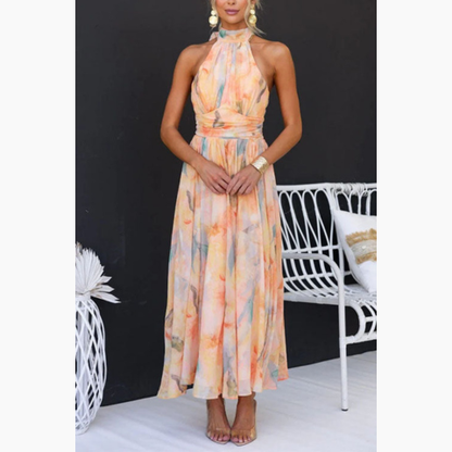 Women’s Elegant Halter Neck Maxi Dress | Summer