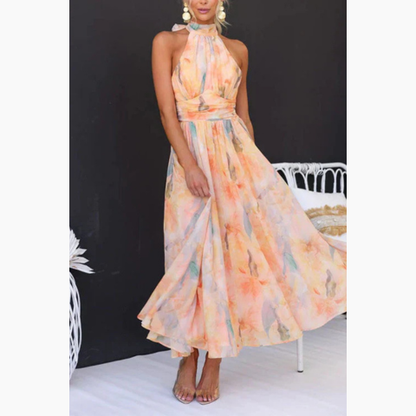 Women’s Elegant Halter Neck Maxi Dress | Summer