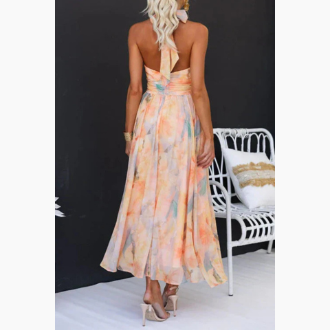 Women’s Elegant Halter Neck Maxi Dress | Summer
