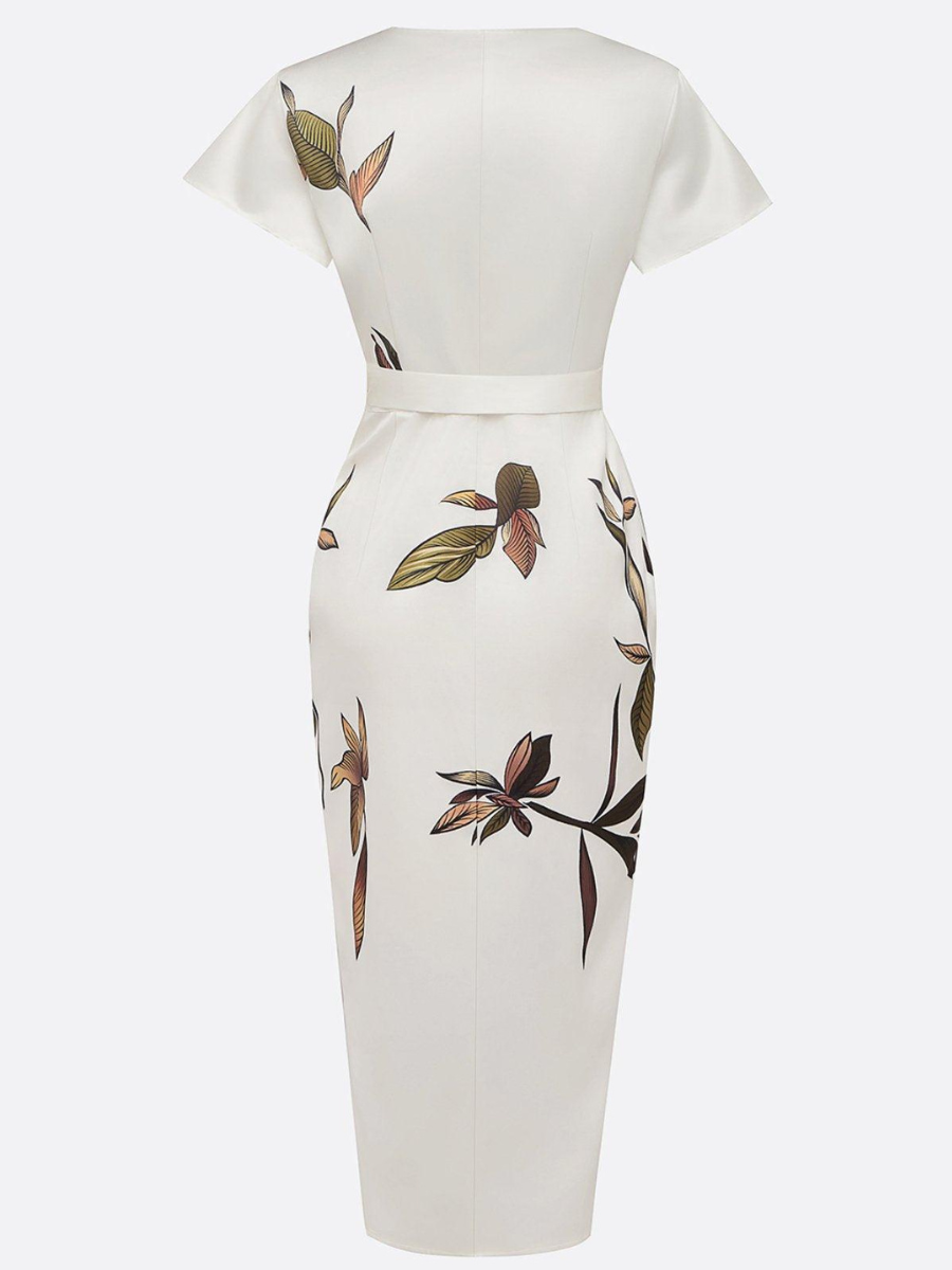 Women’s Elegant Wrap Midi Dress | Summer