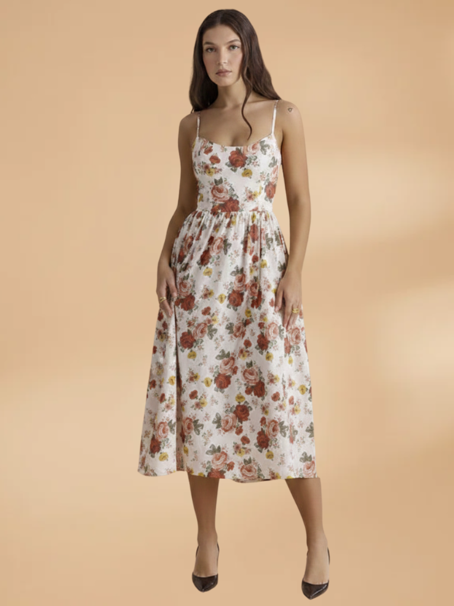 Women’s Floral Midi Dress | Summer