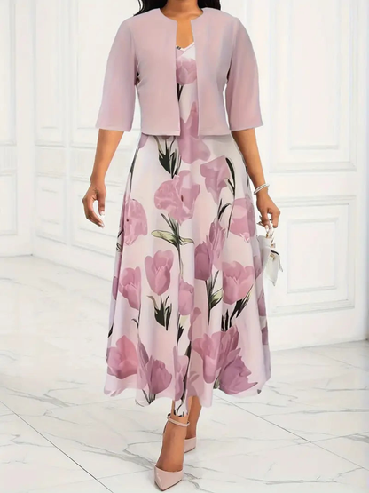 Women’s Floral Maxi Dress Set | Elegant