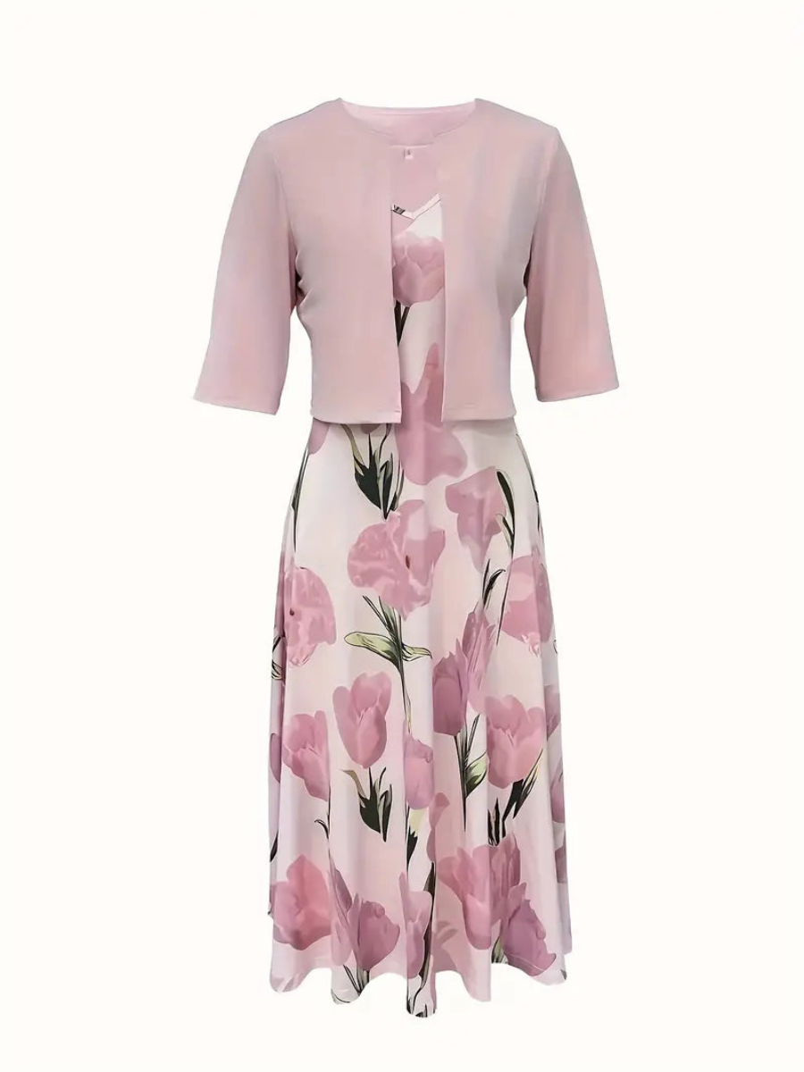 Women’s Floral Maxi Dress Set | Elegant