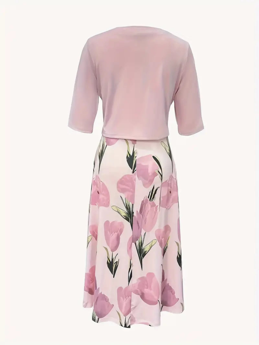 Women’s Floral Maxi Dress Set | Elegant
