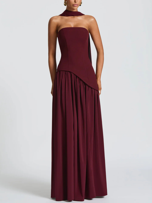 Women’s Elegant Strapless Maxi Dress | Evening