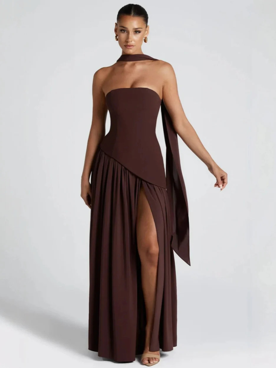 Women’s Elegant Strapless Maxi Dress | Evening