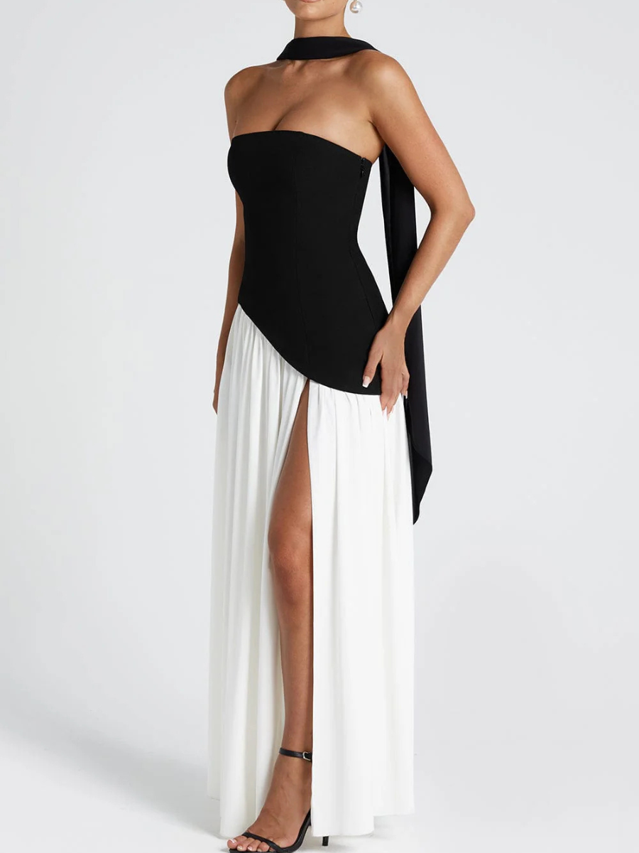 Women’s Elegant Strapless Maxi Dress | Evening