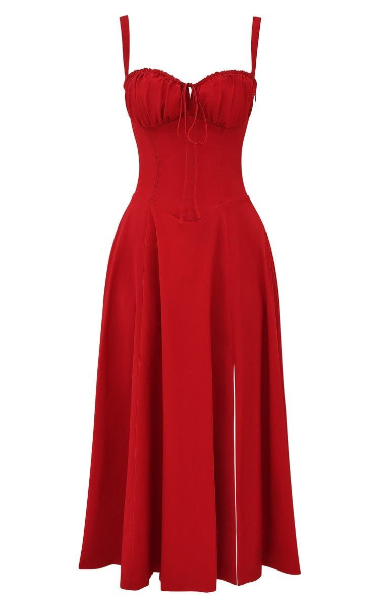 Women’s Corset Midi Dress | Elegant Silhouette