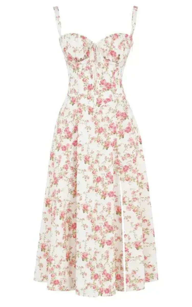 Women’s Corset Midi Dress | Elegant Silhouette