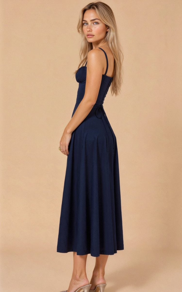 Women’s Corset Midi Dress | Elegant Silhouette