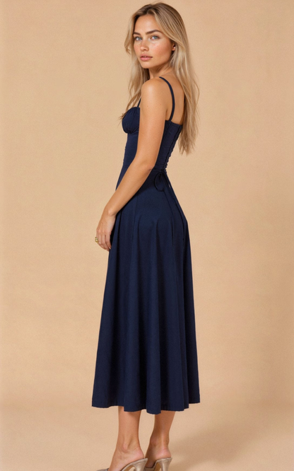 Women’s Corset Midi Dress | Elegant Silhouette