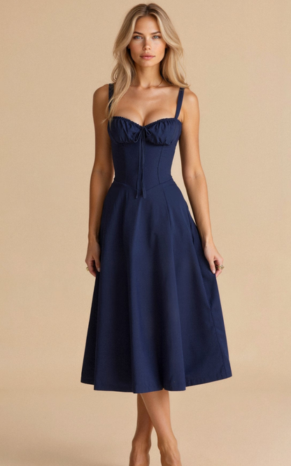 Women’s Corset Midi Dress | Elegant Silhouette