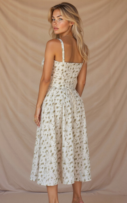 Women’s Corset Midi Dress | Elegant Silhouette