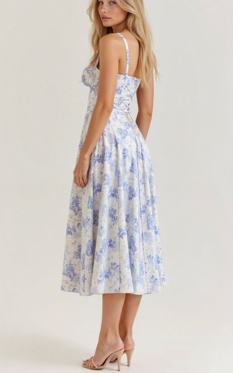 Women’s Corset Midi Dress | Elegant Silhouette