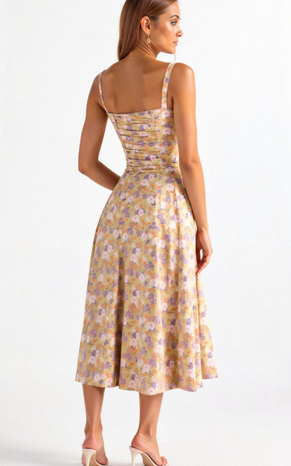 Women’s Corset Midi Dress | Elegant Silhouette