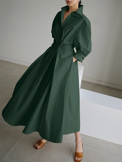 Women’s Button Shirt Dress | Maxi