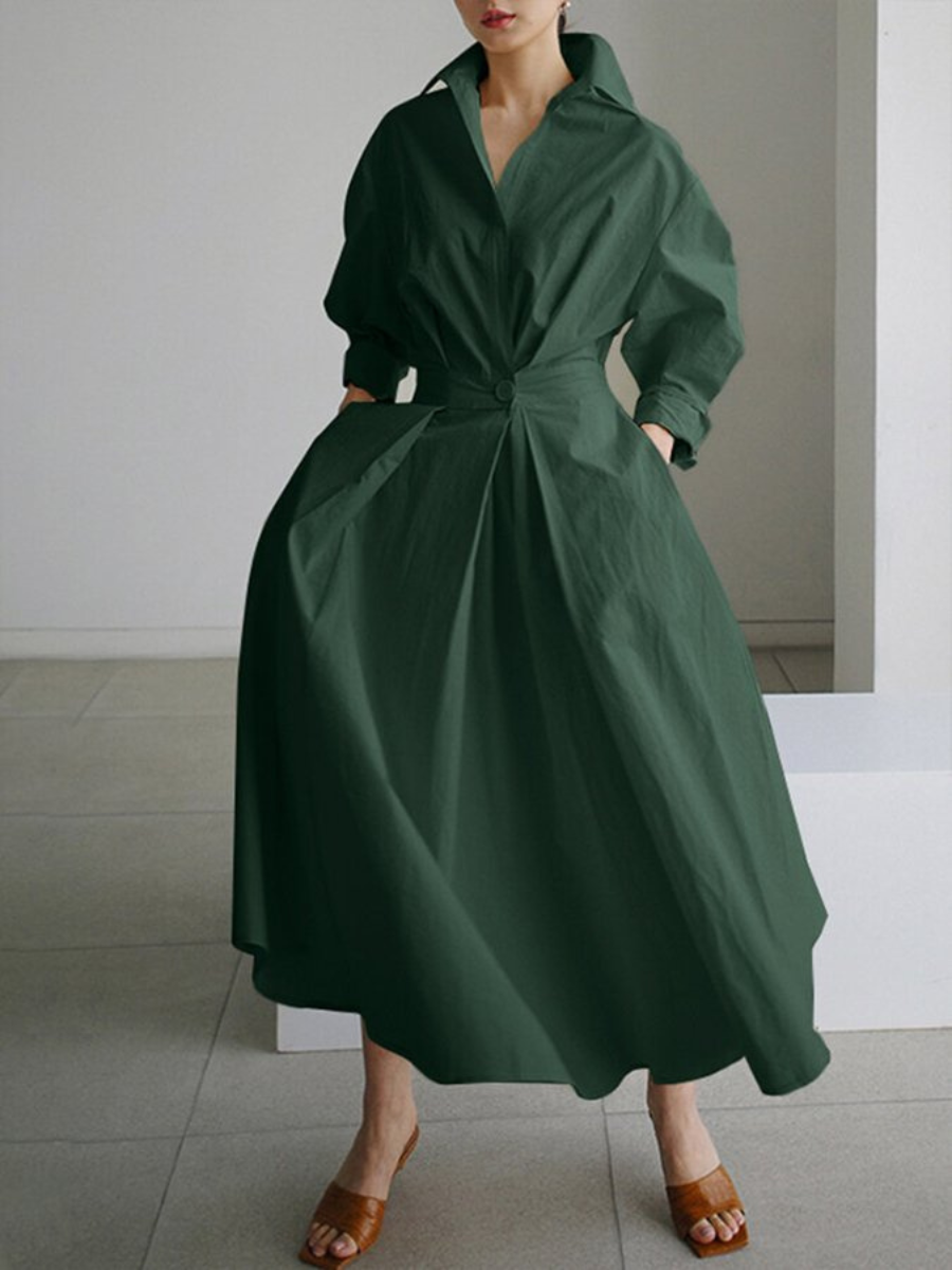 Women’s Button Shirt Dress | Maxi