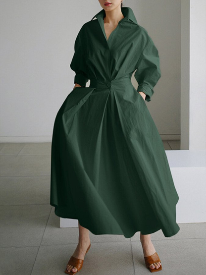 Women’s Button Shirt Dress | Maxi
