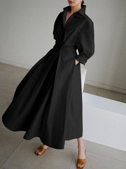 Women’s Button Shirt Dress | Maxi