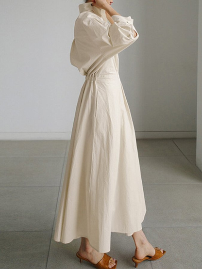 Women’s Button Shirt Dress | Maxi