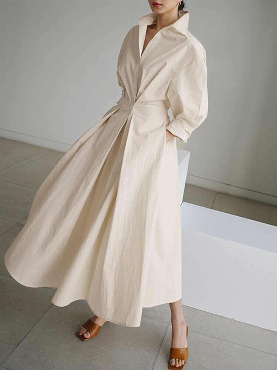 Women’s Button Shirt Dress | Maxi