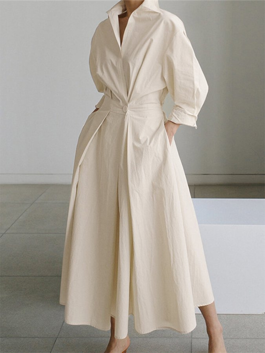 Women’s Button Shirt Dress | Maxi