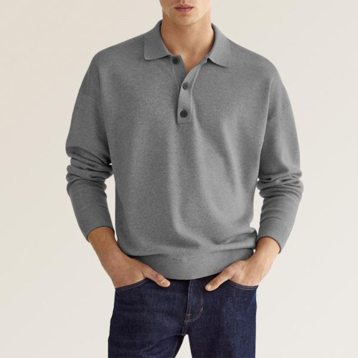Men’s Refined Polo Shirt | Long Sleeve